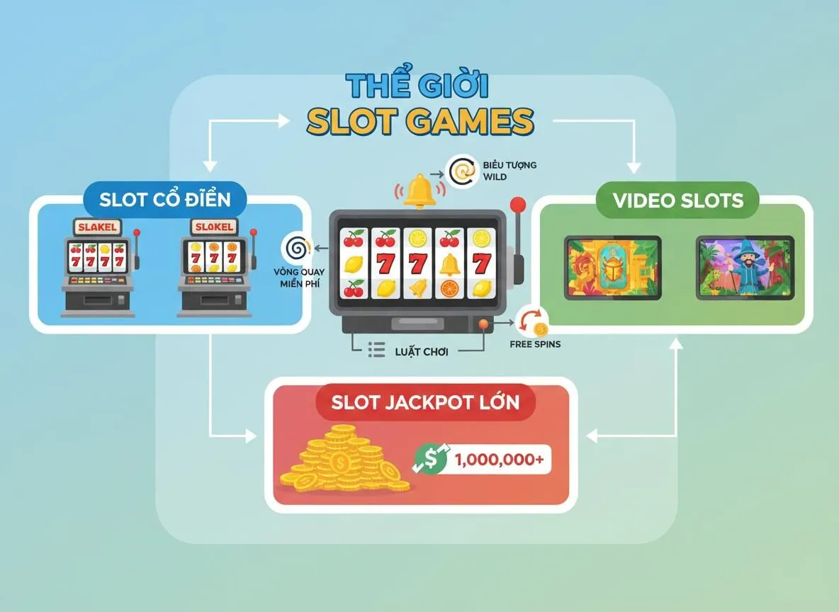 Phân loại các dòng game slot phổ biến và cách chơi slot tương ứng