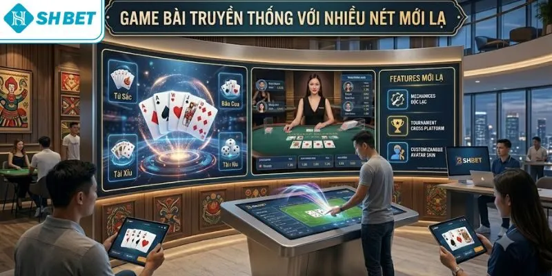 Game bài truyền thống với nhiều nét mới lạ
